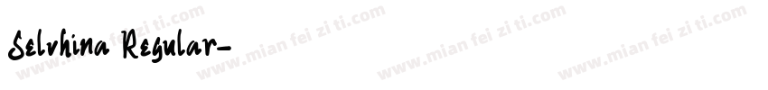Selvhina Regular字体转换